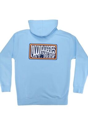 Light Blue Pullover Hoodie - Men's Logo Back Hoodie